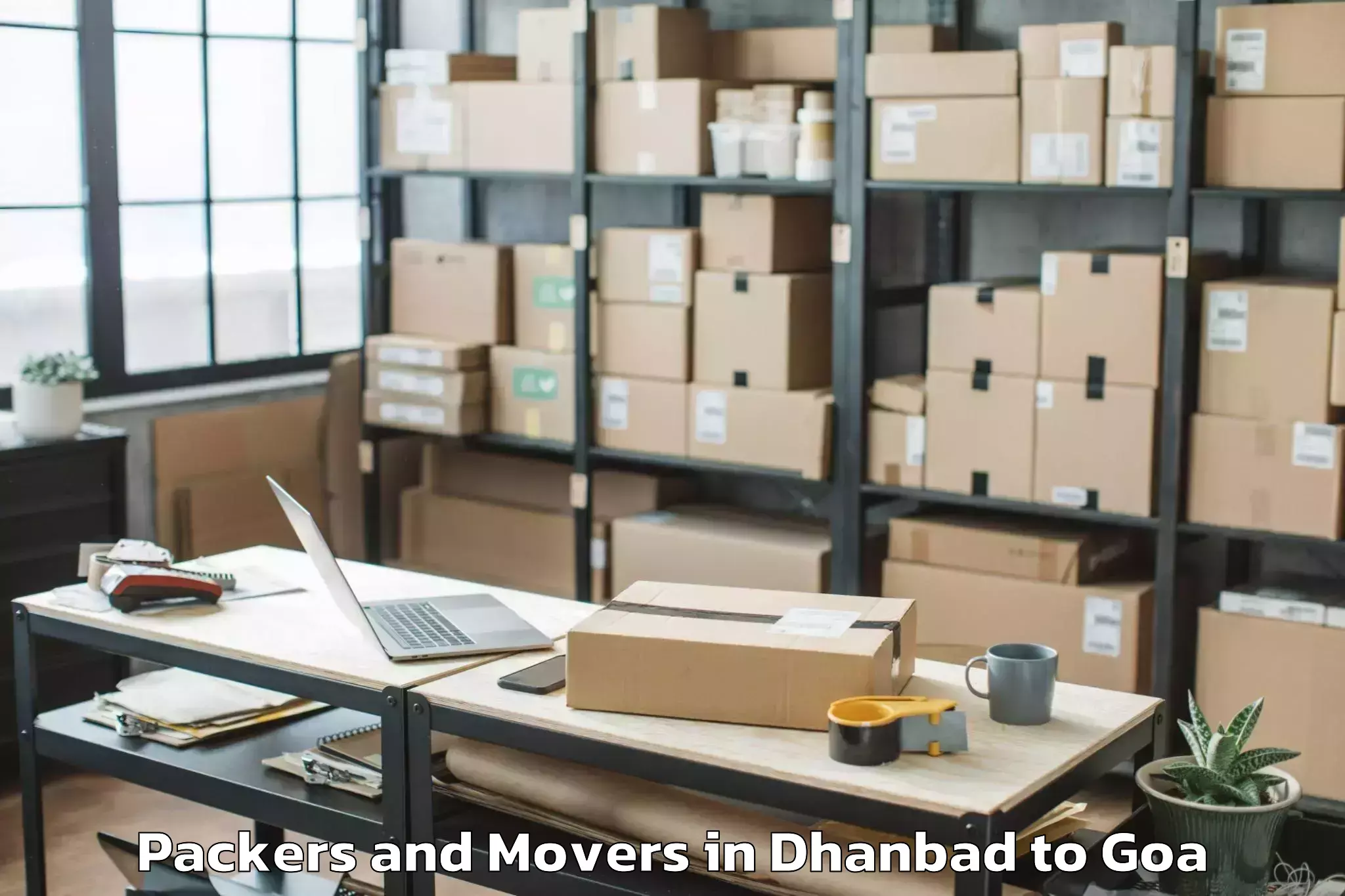 Easy Dhanbad to Sanguem Packers And Movers Booking